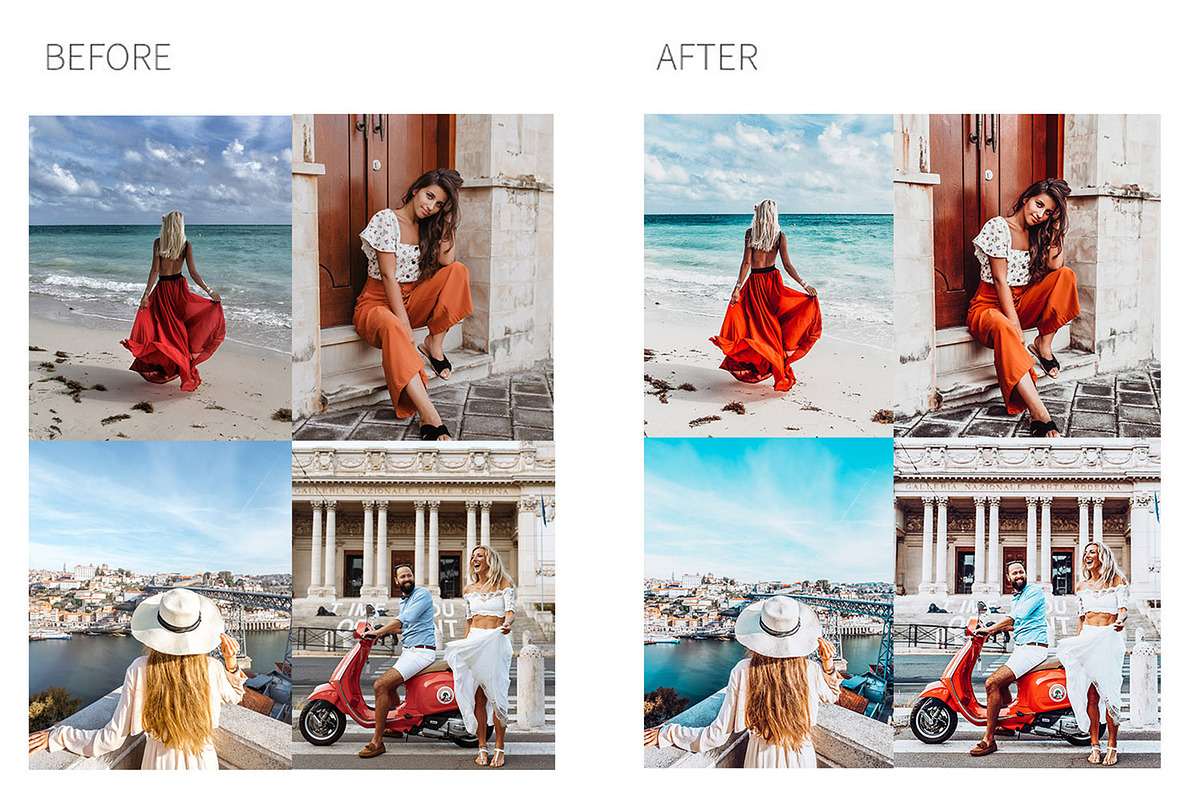MALAGA 4 Lightroom Mobile Presets, a Plug-in Add-On by MintAndPepper (Photo 2 of 9)