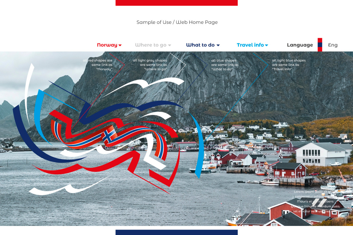 Norway flag ribbon vector, a Templates & Theme by Simbos (Photo 8 of 9)