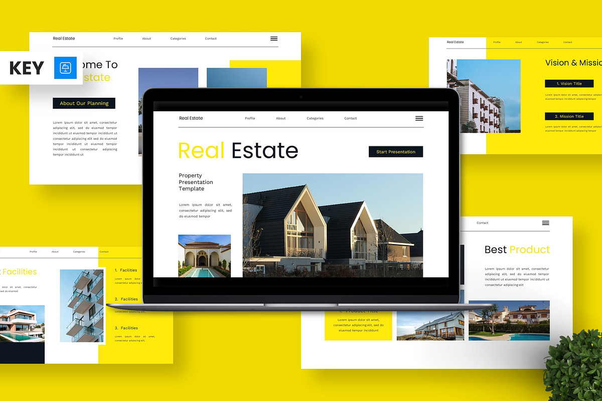 Real Estate - Property Keynote, a Presentation Template by Deepslide Studio (Photo 1 of 6)