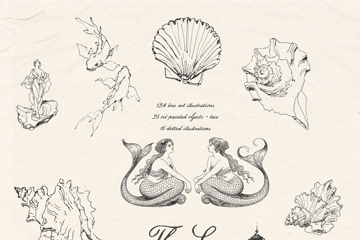 The Sea Empire: Vintage Marine Art, an Object Graphic by Purple (Photo 7 of 19)