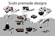 Japanese sushi graphics bundle, an Object Graphic by Doodle emporium (Thumbnail 7 of 9)