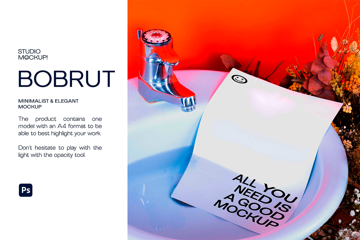 MOCKUP LAVABO BRUT, a Graphic by Le Studio Mockup (Photo 1 of 4)