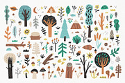 Woodland | 100% hand drawn clipart, an Animal Illustration by Olia (Thumbnail 3 of 17)