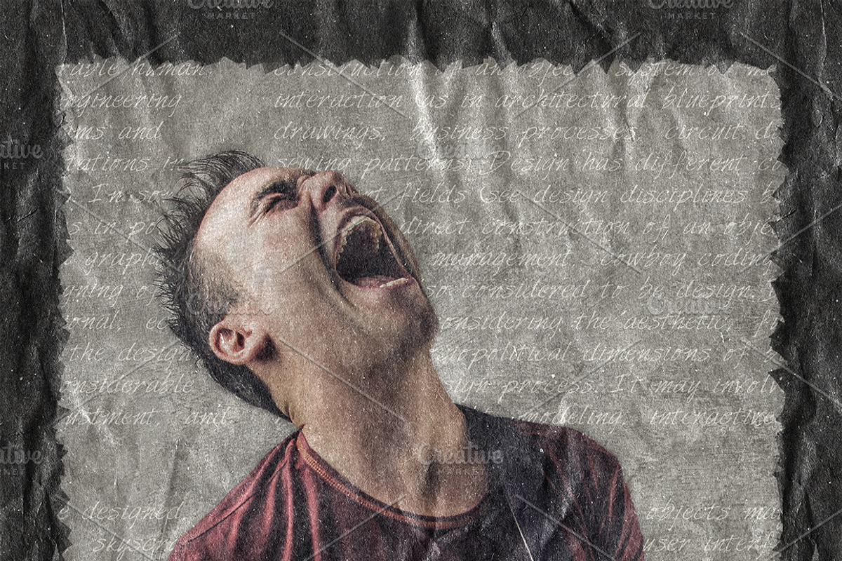 Crumpled Paper Art Photoshop Action, an Action Add-On by GrafxFun (Photo 6 of 7)