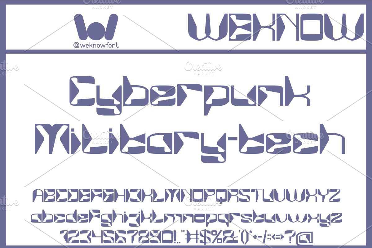 MirrorTech font, a Font by weknow (Photo 4 of 8)