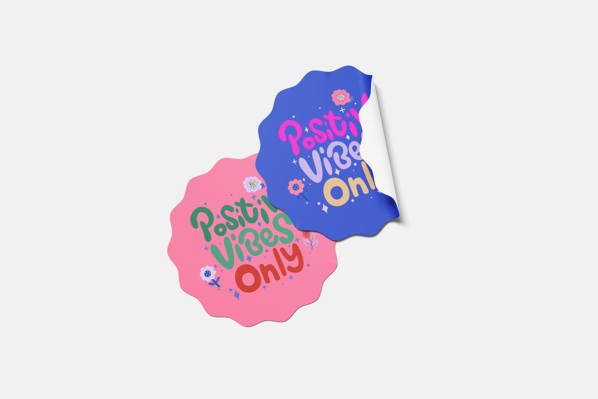 Sticker Mockup, a Product Mockup by bimockup (Photo 4 of 6)