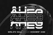 AHEO Modern Sans Wide, a Sans Serif Font by Boril Std (Thumbnail 1 of 10)