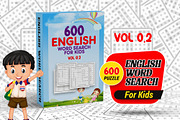 English Word Search Puzzles for Kids, a Print Template by Graphic Template (Thumbnail 1 of 2)
