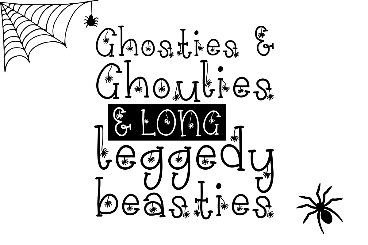 Creepily Crawling Halloween Font, a Serif Font by Dancing with Ink (Photo 8 of 21)