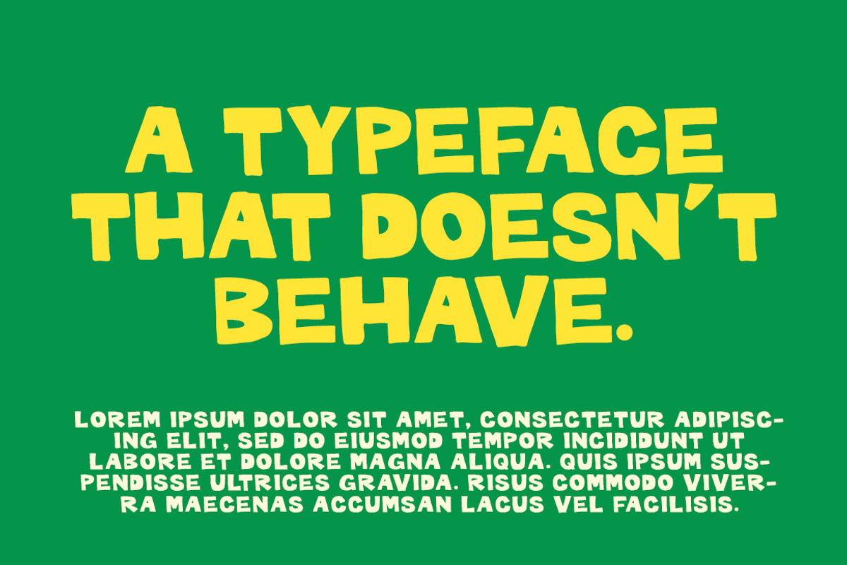 WOBBLY WONKY – Quirky Display Font, a Handwritten Font by decographstud (Photo 7 of 7)