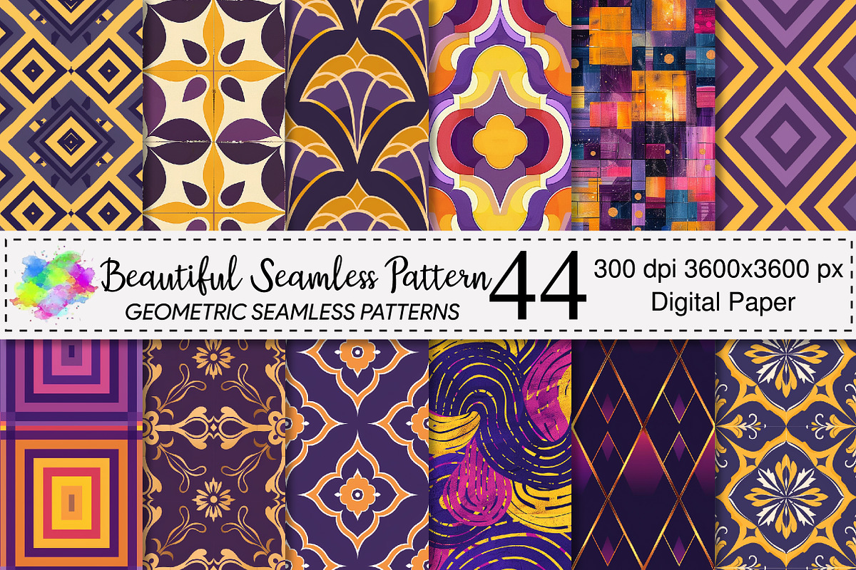 Beautiful Seamless Pattern Design, a Pattern Graphic by Canvas Craft (Photo 1 of 6)