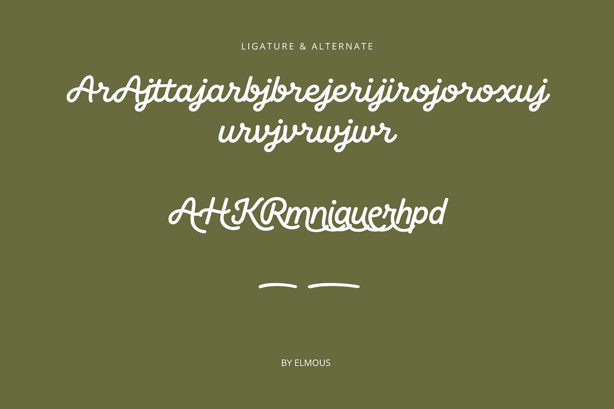 Beach Grove - Script Monoline Font, a Script Font by Elmous (Photo 11 of 11)
