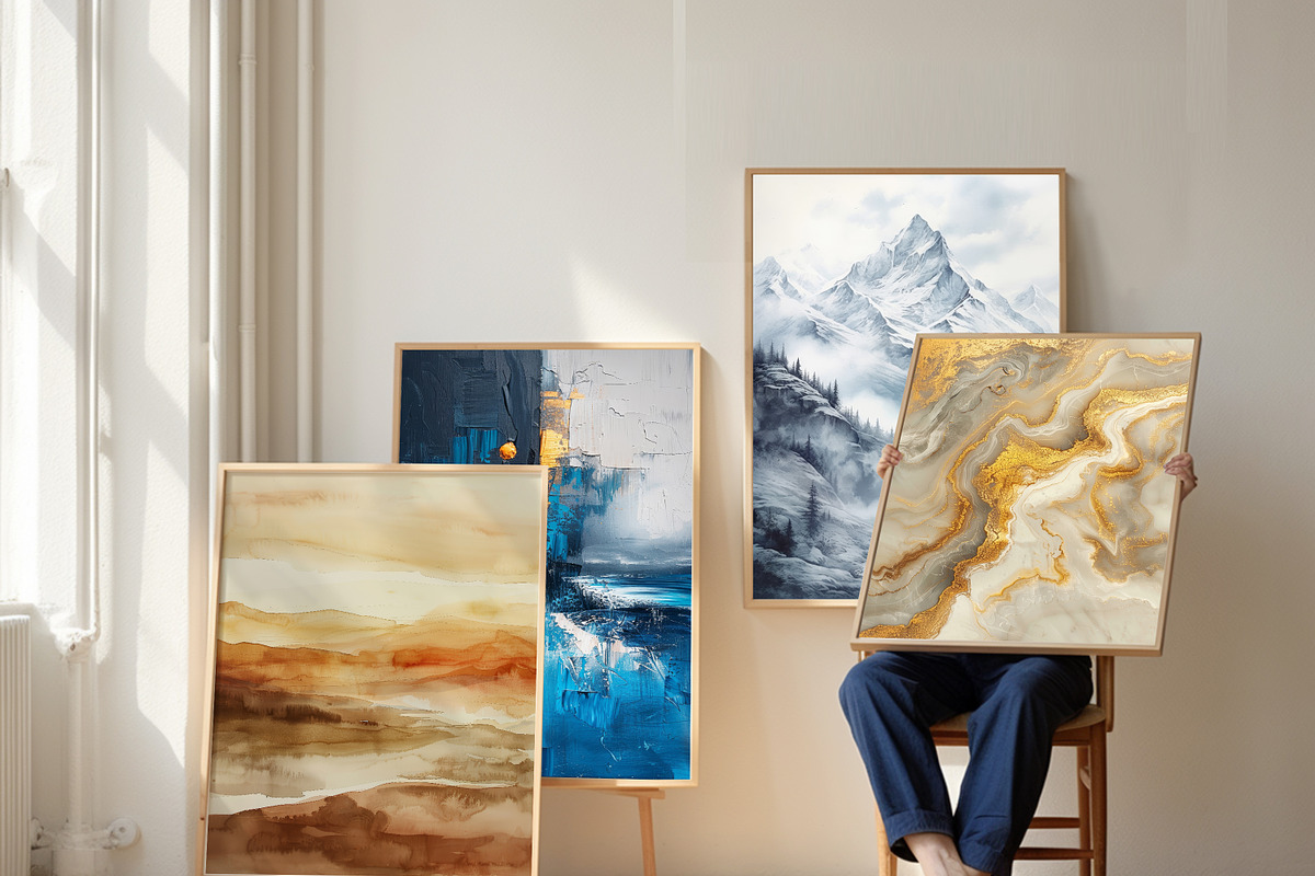 36 abstract paintings, a Decorative Illustration by DamonYang's shop (Photo 7 of 8)