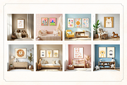 50 Kids Nursery Mockups for Canva, a Household Mockup by Matisse Studio (Thumbnail 4 of 10)