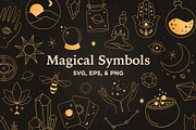30 Magical Symbols | SVG, PNG & EPS, an Illustration by Oh so Lively (Thumbnail 1 of 4)