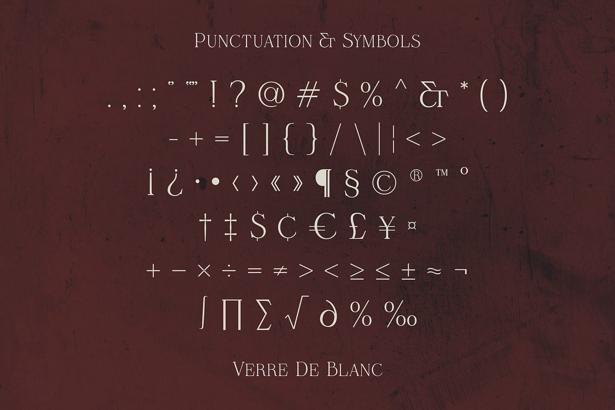 Verre De Blanc - An Elegant Serif, a Font by Evoke Type Studio (Photo 14 of 14)