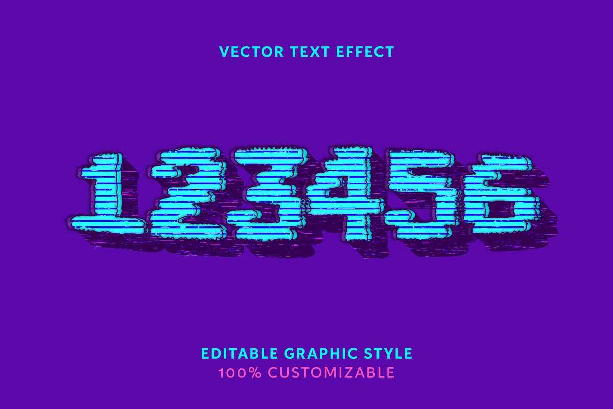 Distorted Line Bold Text Effect preview 2