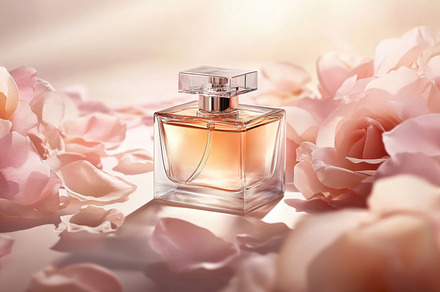 Luxury fragrance with delicate roses