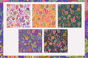 MAXIMALIST FOLK FLORAL PATTERN, a Pattern Graphic by Sonulkaster (Thumbnail 3 of 14)