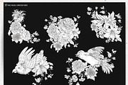 Regency flowers hand-drawn clipart, a Decorative Illustration by Depiano (Thumbnail 4 of 10)