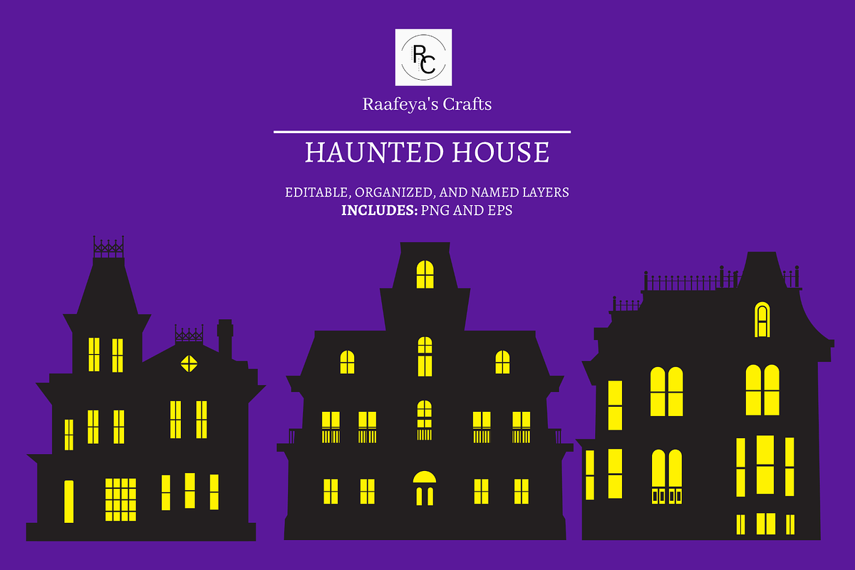 Halloween Haunted House - 3, an Object Illustration by Raafeya's Crafts (Photo 1 of 7)