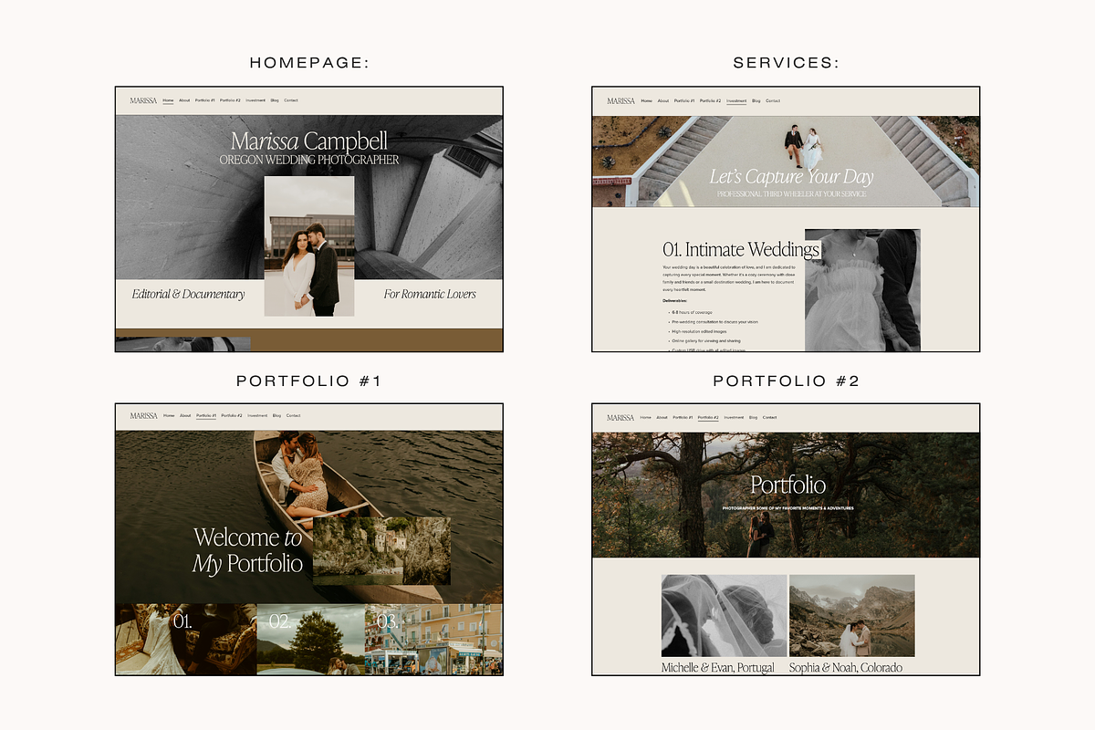 Photography Website Template, a Squarespace Template by molly ho studio (Photo 2 of 9)