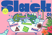 Slack 01 | Cheerful Sans Serif Font, a Sans Serif Font by Fateh.Lab (Thumbnail 1 of 13)