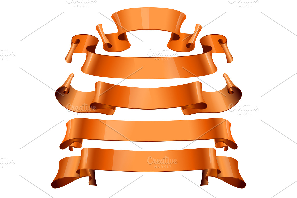 Glossy ribbons, a Decorative Illustration by Sunny