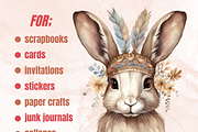 55 PNG Watercolor Boho Easter Bundle, a Seasonal Illustration by GiraffeCreative (Thumbnail 2 of 9)