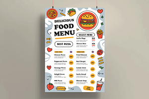 Food Menu Template, a Flyer Template by MightyDesign