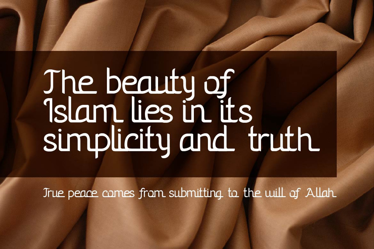 Rohanna – Modern Islamic Font, a Script Font by Vadovastd (Photo 7 of 7)