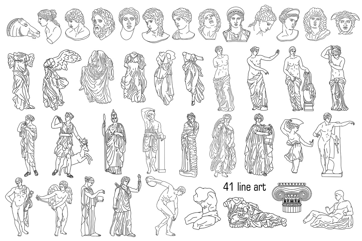 Antique stamp brushes for Procreate, a Brush Add-On by ViktoriArt (Photo 2 of 10)