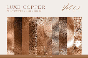 10 Luxe Copper Textures Vol. 02