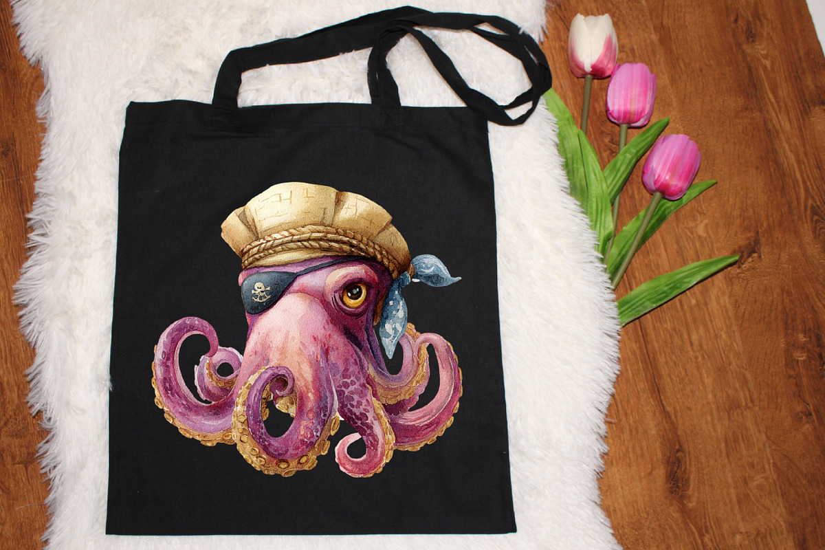 Pirate Clipart - Watercolor, a Graphic by designcity5 (Photo 4 of 5)