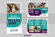 Veterinarian Clinic pet shop trifold, a Brochure Template by Tanuart (Thumbnail 2 of 2)