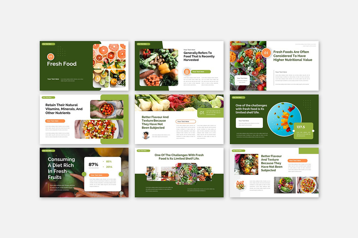 Fresh Food Health Care Powerpoint, a Presentation Template by Robs Daily Design (Photo 2 of 8)