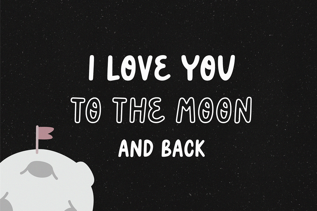 Space walk | Playful font, a Font by JuliaVolkova (Photo 3 of 9)