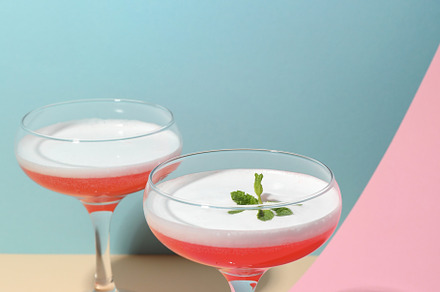 Concept of delicious cocktail, tasty Cosmopolitan cocktail, a Food & Drink Photo by AtlasStudio PRO