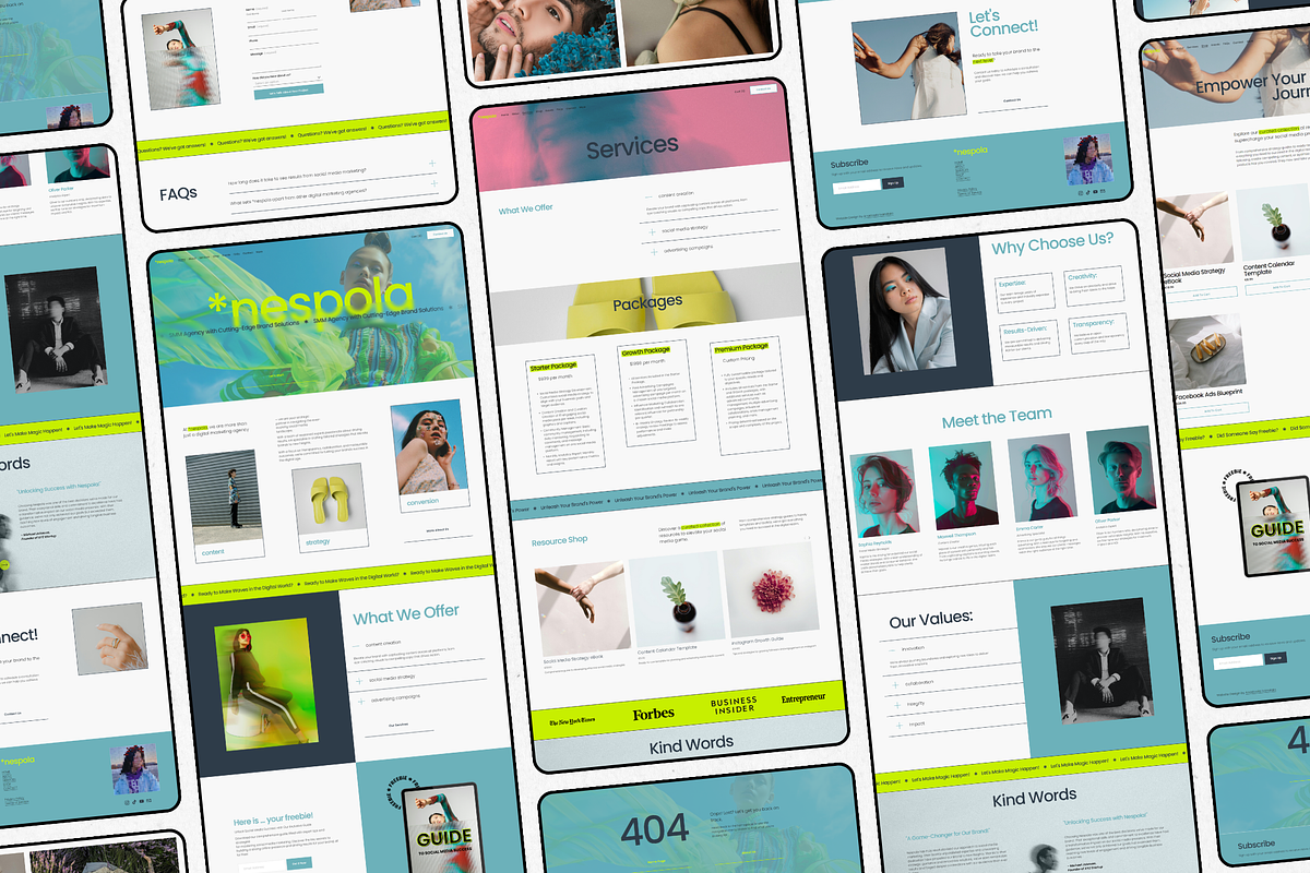 Marketing Agency Website Template, a Squarespace Template by Anastasiia VNSK (Photo 2 of 11)