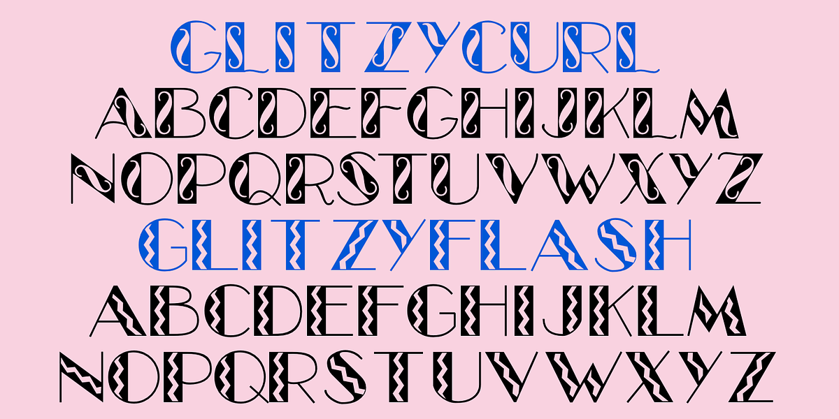 Glitzy, a Font by Ingrimayne Type (Photo 5 of 6)