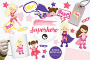 Super Hero illustration pack, an Illustration by PrettyBundles (Thumbnail 1 of 5)