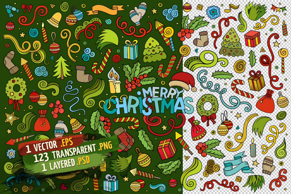 Christmas Objects & Elements Set, an Object Graphic by BALABOLKA (Photo 2 of 4)