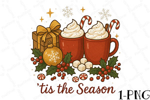 Tis the Season Hot Cocoa PNG, an Illustration by DreamPrint404