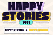 Nebies Retro - Bold Extrude Font, a Sans Serif Font by Nirmana Visual (Thumbnail 5 of 16)