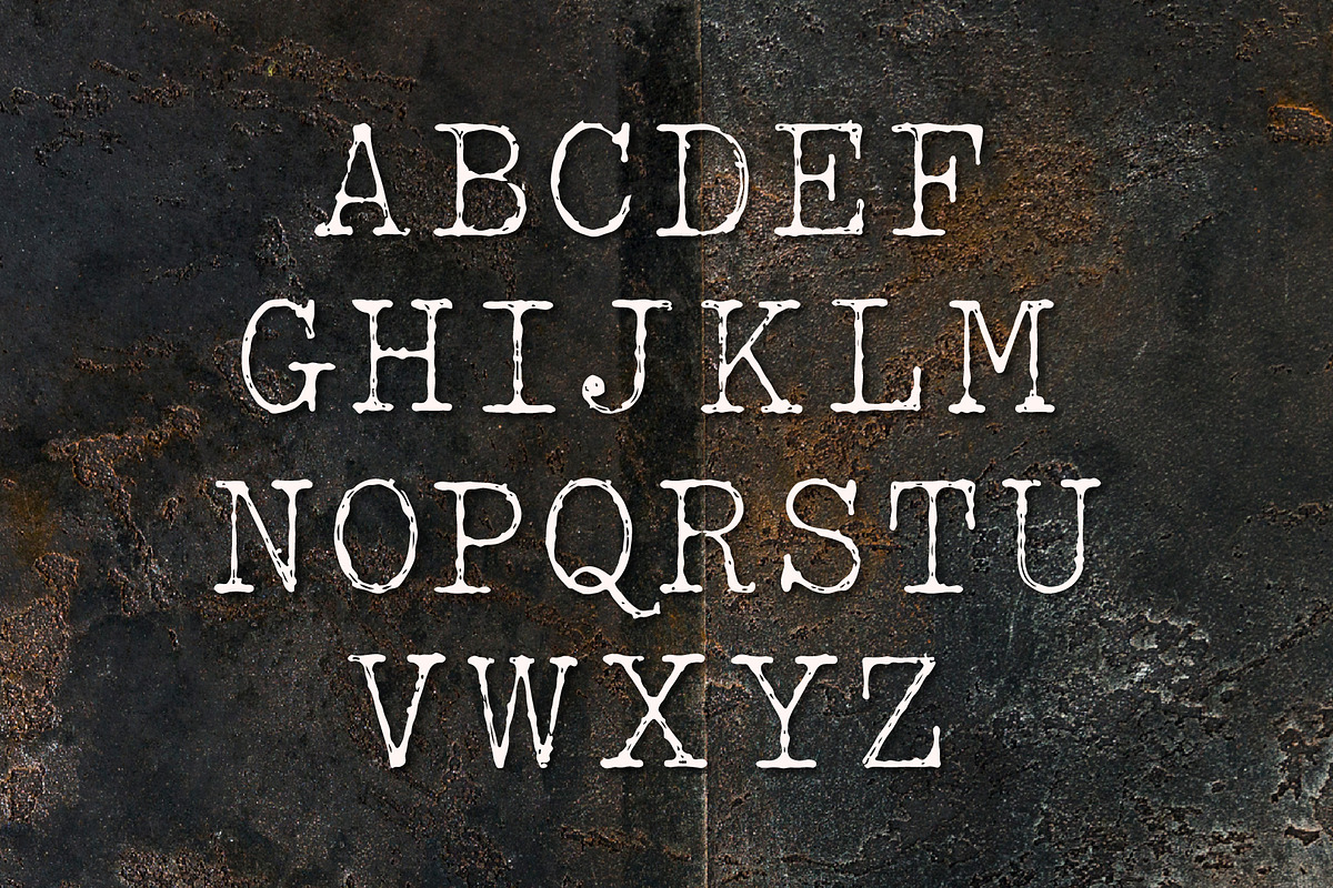 Yestertype Classic grunge typewriter, a Serif Font by HypeWorksCo (Photo 11 of 12)