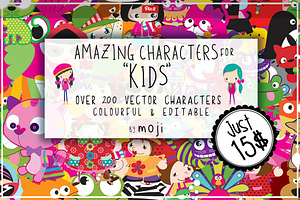 VECTOR CHARACTERS FOR KIDS