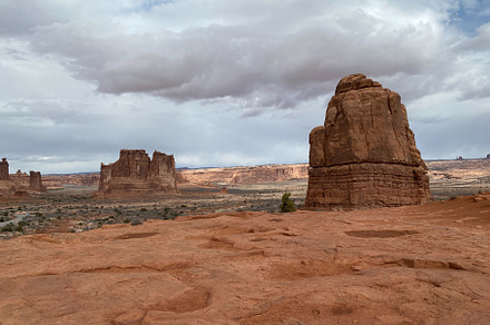 La Sal Mountains Viewpoint With The Organ Tower of Babel Sheep Rock and Three G, a Nature Photo by patrimonio