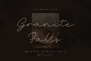 Granite Falls Script Font, a Script Font by Pen Culture (Thumbnail 1 of 9)
