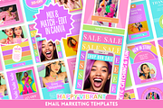 Colorful Email Templates, an Email Template by SunshineStudioBoutique (Thumbnail 1 of 9)