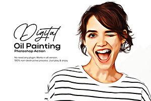 Digital Oil Paint Photoshop Action